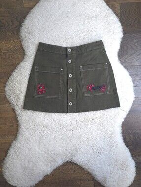 Y2K A Bathing APE Army Floral Micro Mini Skirt